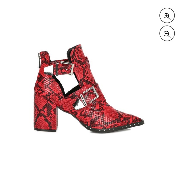 Qupid Sweater Shaft Snow Buckle Booties